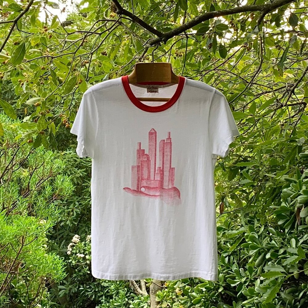 LVC Levi's Vintage Clothing metropolis graphic ring neck tee shirt